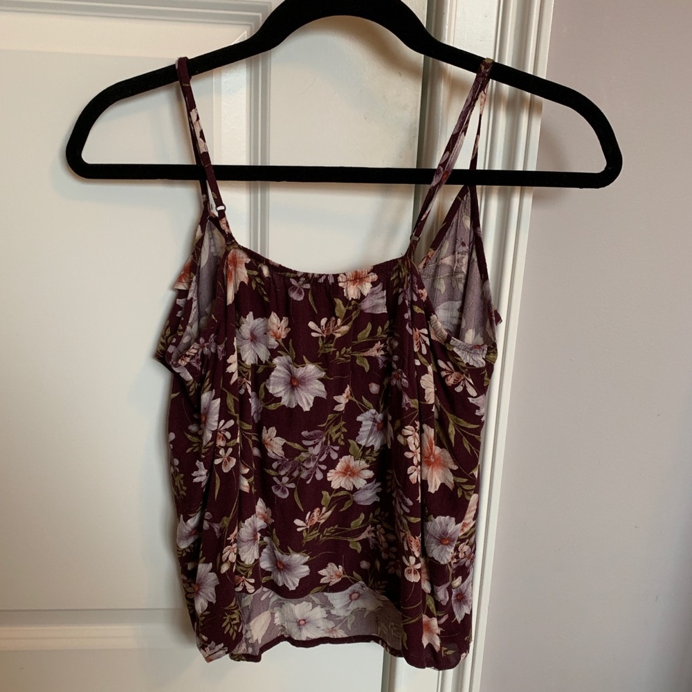 NWT Floral Ruffle Tank - Picture 3 of 3